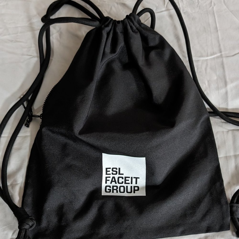 Esports League (ESL) Drawstring Bag with zipper pouch